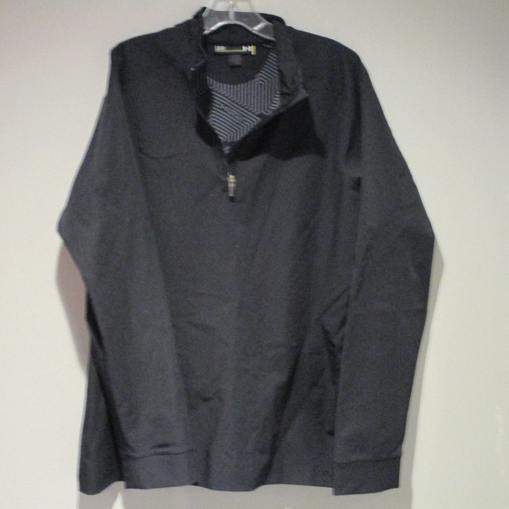 Womens Under Armour Coldgear Tactile 1/4 zip Pullover Jacket/Shirt  Large Black